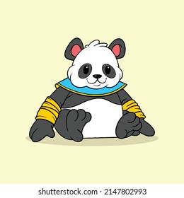 cute panda mascot for commercial use