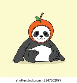 cute panda mascot for commercial use
