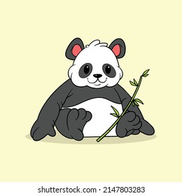 cute panda mascot for commercial use