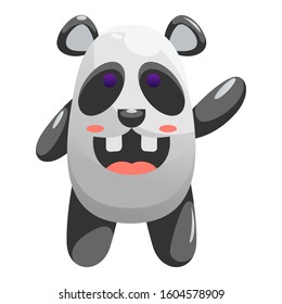 cute panda mascot design vector premium