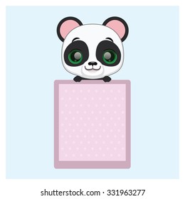 Cute panda notepad