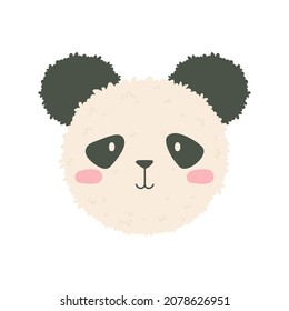 süße Panda onigiri-Flachsymbol