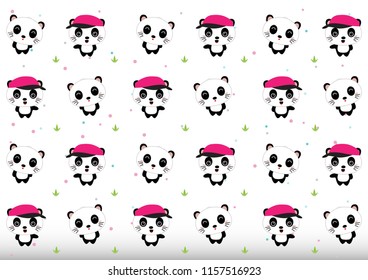 cute panda pattern. Cute panda Wallpaper 