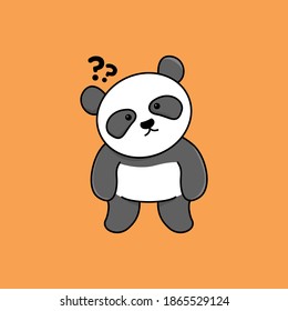 Cute Panda Poses Character Illustration