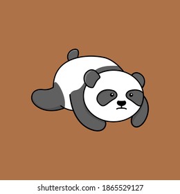 Cute Panda Poses Character Illustration