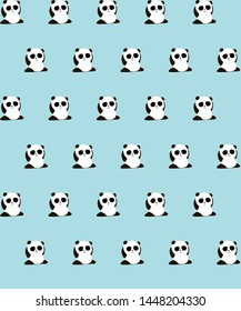 Cute Panda Seamless Pattern, Animal Background for Kids