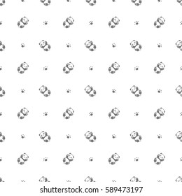 Cute Panda Seamless Pattern Vector