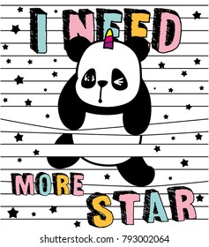 cute panda, stripes and panda,I need more star,sweet kids graphics for t-shirts and phone case, also you can use as wallpaper