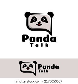 cute panda Talk art illustration