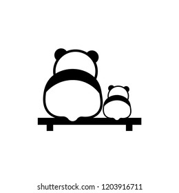 cute panda vector