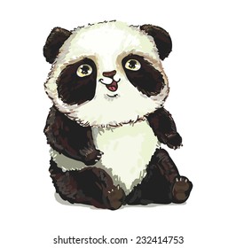 Cute panda vector