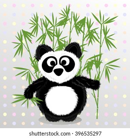 Cute  panda vector