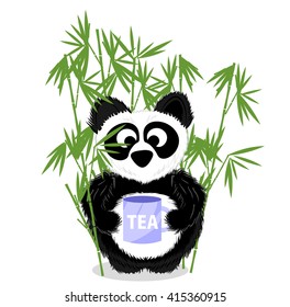 Cute  panda vector 