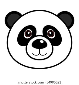 Cute Panda Vector Stock Vector (royalty Free) 54995521 