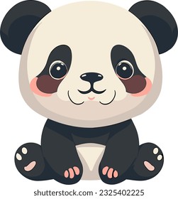 Cute-Panda-Vektordesign-Cartoon
