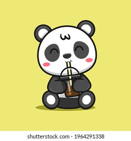 Cute panda vector design collection