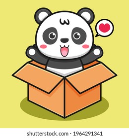 Cute panda vector design collection