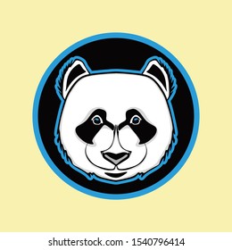 cute panda vector design mascout