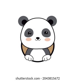 cute panda vector for different use 