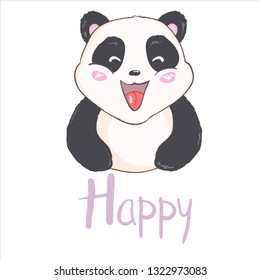 Cute Panda Vector illustration