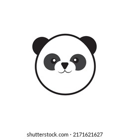 cute panda vector logo icon
