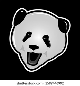 Cute Panda - Vector Logo/Icon Mascot Illustration