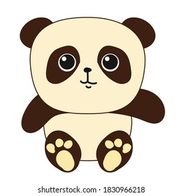 cute panda vector, toy vector