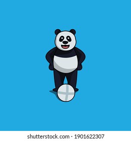 
cute pandas love to play ball