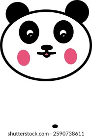 cute panda.vector panda art,smile panda