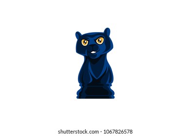Cute Panther Piece Chess