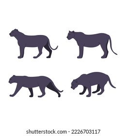 Cute panther, Stock Photos simple Vectors design