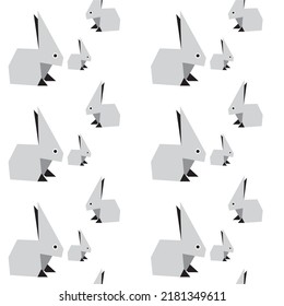 Cute paper animals in bright colors! Patterns is vector, scalable, editable and high-resolution for web and print use. 