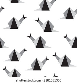 Cute paper animals in bright colors! Patterns is vector, scalable, editable and high-resolution for web and print use. 