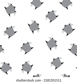 Cute paper animals in bright colors! Patterns is vector, scalable, editable and high-resolution for web and print use. 