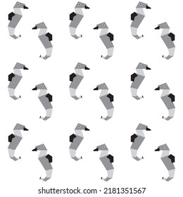 Cute paper animals in bright colors! Patterns is vector, scalable, editable and high-resolution for web and print use. 