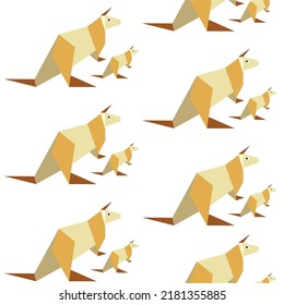 Cute paper animals in bright colors! Patterns is vector, scalable, editable and high-resolution for web and print use. 