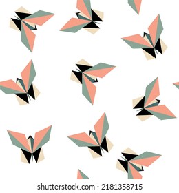 Cute paper animals in bright colors! Patterns is vector, scalable, editable and high-resolution for web and print use. 