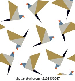 Cute paper animals in bright colors! Patterns is vector, scalable, editable and high-resolution for web and print use. 