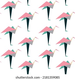 Cute paper animals in bright colors! Patterns is vector, scalable, editable and high-resolution for web and print use. 