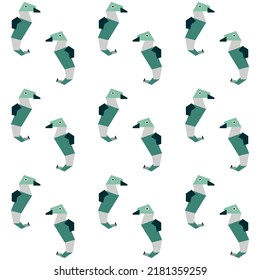 Cute paper animals in bright colors! Patterns is vector, scalable, editable and high-resolution for web and print use. 