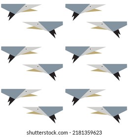 Cute paper animals in bright colors! Patterns is vector, scalable, editable and high-resolution for web and print use. 