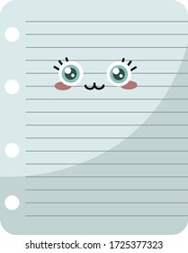 Papel, ilustración, vector sobre fondo blanco