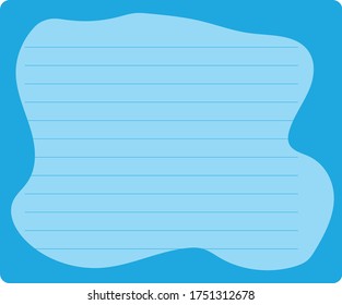 Cute Paper note letter memo flame colorful 