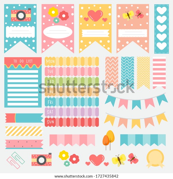 scrapbook set images stock photos vectors shutterstock