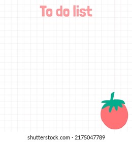 Cute paper notes. Stationary set. Scrapbook notes and cards.Printable planner stickers. To Do List note. Template for your message. Decorative planning element. Vector illustration.