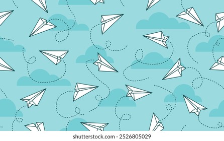 Diseño lindo del Vector del fondo del patrón de los planos de papel