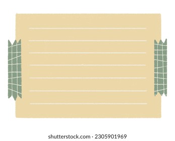 Cute paper stickers for notes. Rough, sloppy texture. Digital Bullet Journal.