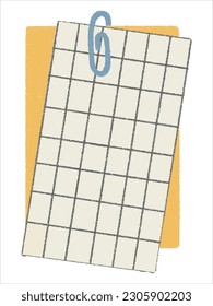 Pegatinas de papel para notas. Rústica, textura descuidada. Boletín de viñetas digitales.