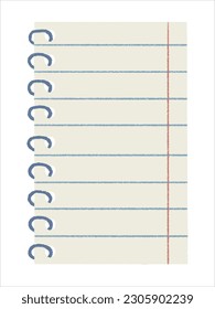Pegatinas de papel para notas. Rústica, textura descuidada. Boletín de viñetas digitales.