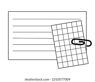 Pegatinas de papel para notas. Rústica, textura descuidada. Boletín de viñetas digitales.